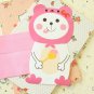 White Dog cartoon animal shaped letter set