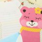 Pink Squirrel cartoon animal shaped letter set