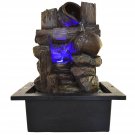 Home Decor Indoor Outdoor Decorative Water Drop Table Top Water Fountain (21cmX18cmX29cm)