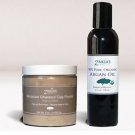 2 in1 Ghassoul Face and Body Mask and Argan Oil Skin Elixor