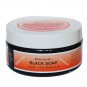 6 Pack Moroccan Black Soap PLUS Kessa Exfoliating Glove Amber Musk Scent
