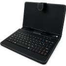 Leather Universal 7" inch Tablet PC Case and Keyboard for Windows and Android