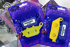 CERAMIC Brake Pads Set Front + Rear Honda VTX1300 VT1100 ACE Sabre AERO *Premium