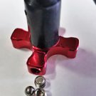 CNC CLUTCH CABLE PERCH ADJUSTER BOLT NUT  PMC Levers RED Yamaha Honda Suzuki