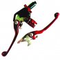 Yamaha ATV Lever Set Clutch Brake RED YFZ450 2007-12 Raptor YFM700 2007-12