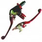 Yamaha ATV Lever Set Clutch Brake RED YFZ450 2007 8 9 10 11 12 13 14 15