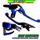 Lever & Thumb Throttle Set Brake / Clutch / Blue YAMAHA YFZ450 2007-2014
