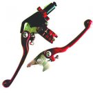 Yamaha ATV Lever Set Clutch Brake RED YFM700 RAPTOR YFM 2007 8 9 10 11 12 13 14