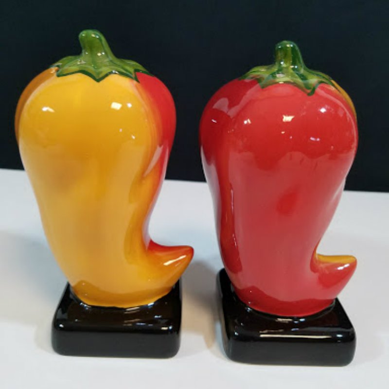 Clay Art Chili Peppers Salt and Pepper Shaker