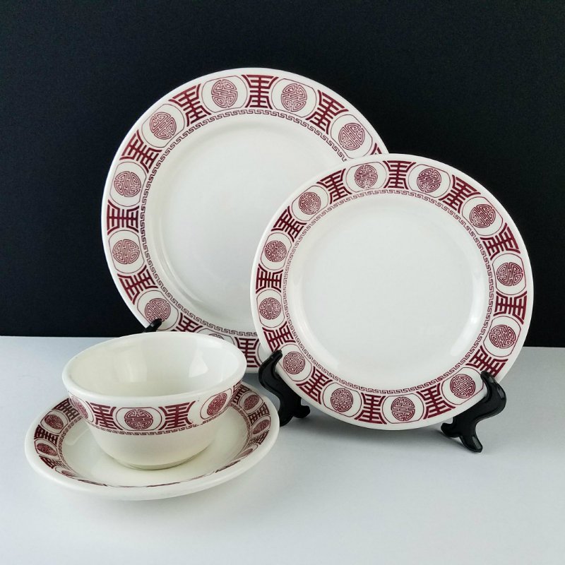 Buffalo China USA Restaurant Ware Dinnerware Set of 8