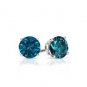 925 SILVER 0.15 NATURAL DIAMOND POLKI SKY BLUE ENAMELED HANDMADE STUD EARRING