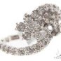 925 SILVER 1.10 CW NATURAL ROSE CUT DIAMOND STUDDED BEAUTIFUL SNAKE RING