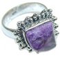925 SOLID STERLING SILVER BLACK ONYX PEAR GEMSTONE HANDMADE RING US 9.5