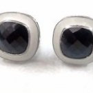 925 SILVER 17.10 BLACK SPINNEL MEN HANDMADE CUFFLINK