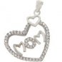 925 SOLID STERLING SILVER 0.38CW NATURAL DIAMOND HANDMADE CYCLE CHARM PENDANT