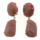 925 SOLID STERLING SILVER LABMADE SAPPHIRE GEMSTONE DANGLE EARRING