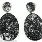925 SOLID STERLING SILVER RUTILE HANDMADE DANGLER EARRING