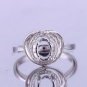 925 SILVER 0.18 DIAMOND 4 CT LAPIS HANDMADE CAT VINTAGE GEMSTONE RING US 7.75