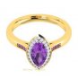 925 SILVER 0.18 DIAMOND 4 CT LAPIS HANDMADE CAT VINTAGE GEMSTONE RING US 7.75