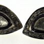 925 SILVER NATURAL 0.45 SINGLE CUT 0.15 POLKI DIAMOND BEAUTIFUL PEAR SHAPE STUD