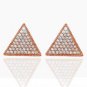 925 SILVER NATURAL 0.45 SINGLE CUT 0.15 POLKI DIAMOND BEAUTIFUL PEAR SHAPE STUD