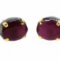 VICTORIAN VINTAGE HANDMADE 925 STERLIN SILVER 3.80 CT RUBY GEMSTONE EARRING STUD