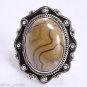 925 SOLID STERLING SILVER LABRAODRITE PEAR GEMSTONE HANDMADE RING US 9.25