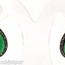 925 SILVER 1.10 ROSE CUT DIAMOND LAB MADE GEMSTONE HANDMADE VINTAGE EARRING