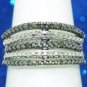 925 SILVER 0.15 CW PAVE DIAMOND HANDMADE EYE GEAR EYE GLASSES RING US 7.25