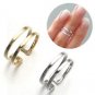 925 SILVER 0.15 CW PAVE DIAMOND HANDMADE EYE GEAR EYE GLASSES RING US 7.25