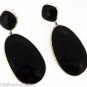 925 SOLID STERLING SILVER BLACK ONYX HANDMADE DANGLER EARRING