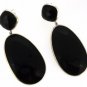 925 SOLID STERLING SILVER BLACK ONYX HANDMADE DANGLER EARRING