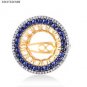 925 SOLID SILVER & BRASS HANDMADE TURKISH RING LABMADE RUBY GEM CZ SIZE 6.5