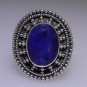 925 SOLID SILVER & BRASS HANDMADE TURKISH RING LABMADE RUBY GEM CZ SIZE 6.5