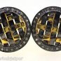 925 STERLING SOLID SILVER HANDMADE ROUND MEN CUFFLINK 0.40 CT DIAMOND 16MM