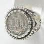 925 SOLID SILVER BRONZE HANDMADE TURKISH RING LABMADE AMETHYST CZ SIZE 7.25