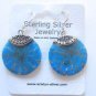 925 SOLID STERLING SILVER GREEN ONYX GEMSTONE & CZ HANDMADE DANGLE EARRING