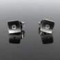 925 SILVER 0.15 CW NATURAL POLKI UNCUT DIAMOND OVAL HANDMADE SMALL STUD EARRING