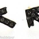 925 SILVER 0.10 CW ROSE CUT DIAMOND HANDMADE BEAUTIFUL ARROW STUD EARRING