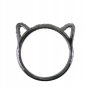 925 SOLID STERLING SILVER ANIMAL CAT RING US 7 HANDMADE 0.17 CW PAVE DIAMOND