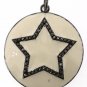 SILVER PENDANT (BEAUTIFUL STAR PENDANT STUDDED WITH 0.40 CTS ROSE CUT DIAMOND)