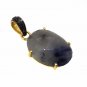 925 SOLID STERLING SILVER HANDMADE PENDANT 9.20 SAPPHIRE 0.07 DIAMOND 25X16MM