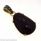 VICTORIAN VINTAGE 925 SILVER HANDMADE 0.05 DIAMOND 10.25 SAPPHIRE PENDANT CHARM