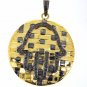 925 SOLID STERLING SILVER HANDMADE WEAVED PENDANT HAMSA 0.60 CW NATURAL DIAMOND