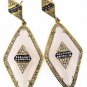 925 SOLID STERLING SILVER PINK AGATE GEMSTONE AND CZ HANDMADE DANGLE EARRING