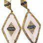 925 SOLID STERLING SILVER PINK AGATE GEMSTONE AND CZ HANDMADE DANGLE EARRING