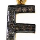 925 SILVER 0.16 CW DIAMOND ALPHABET (E) HANDMADE ANTIQUE VINTAGE CHARM PENDANT
