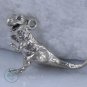 925 SILVER 0.25 CT NATURAL ROSE CUT DIAMONDS VINTAGE ANTIQUE HANDMADE FROG CHARM