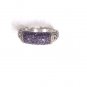 925 SIlVER 14KT GOLD 0.35 AMETHYST US 7.0 BEAUTIFULL HERITAGE ROYAL RING