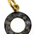 925 SILVER 0.16 CW DIAMOND ALPHABET ( O ) HANDMADE BEAUTIFUL CUTE CHARM PENDANT